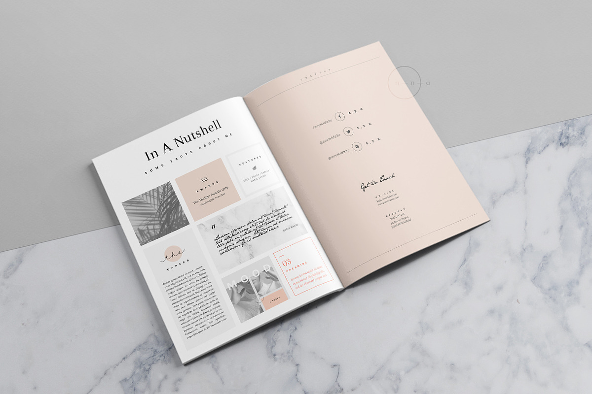 Editorial Portfolio PSD • Noémi, a Brochure Template by Nonola (Photo 5 of 7)