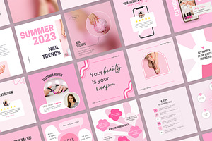 Pink Instagram Post CANVA