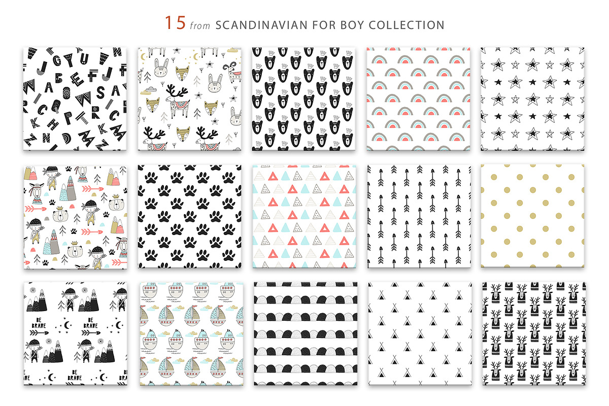 Pattern Bundle for Kids | 162, a Pattern Graphic by Oksana Stepova (Photo 33 of 37)