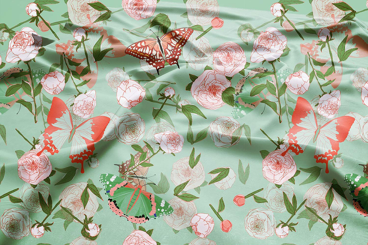 Floral seamless vector bundle, a Pattern Graphic by PatternsBlooming (Photo 9 of 19)