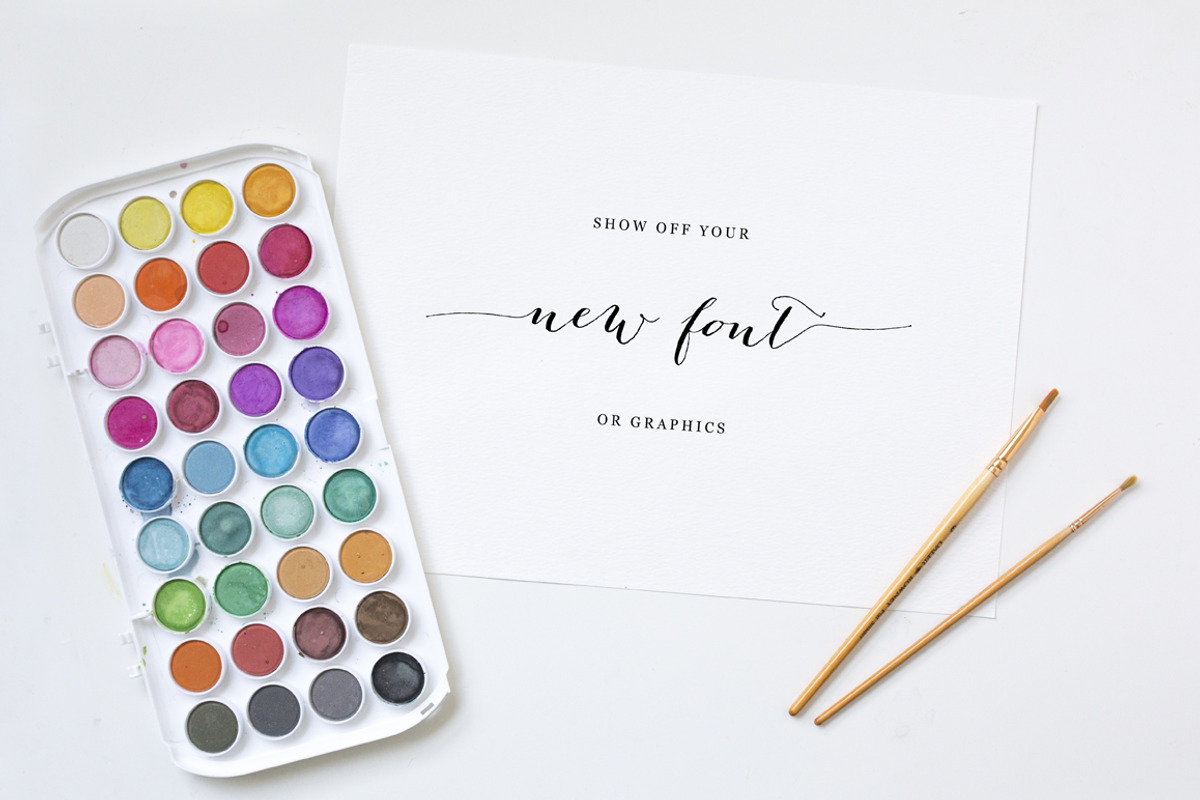 Font Ad Mockup, a Product Mockup by daintydarling