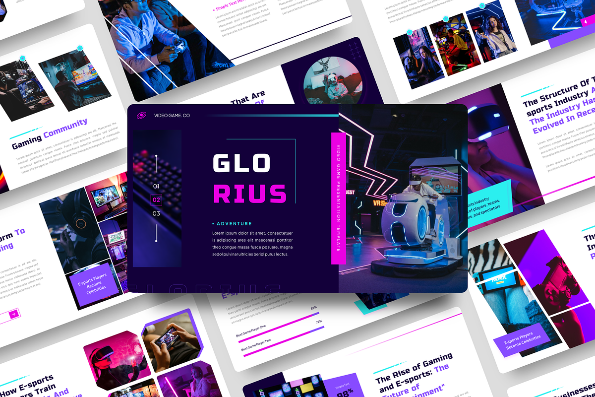 Video Game Keynote Template, a Presentation Template by YossyOneStd (Photo 1 of 6)