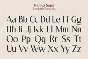 Ramus Sans - Simple Clean Font