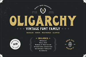 Oligarchy - Vintage Font Family