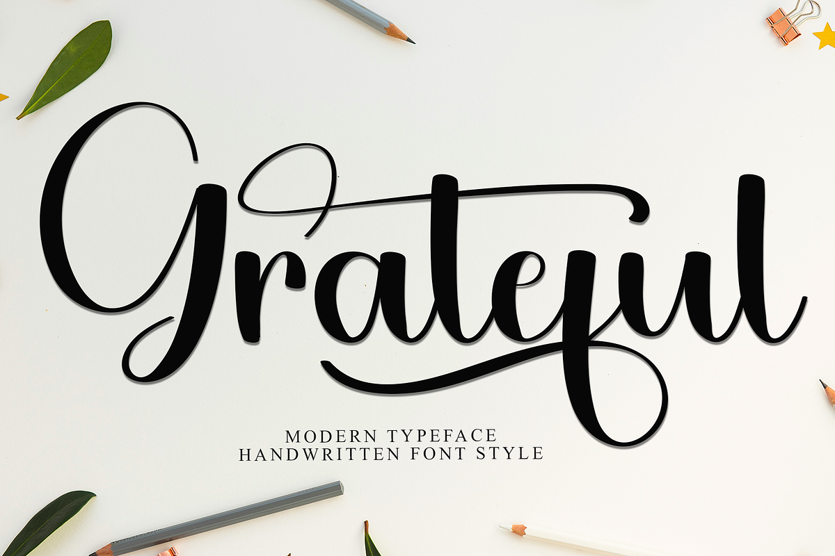 Grateful, a Handwritten Font by FreshTypeINK (Photo 1 of 8)