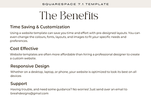 Squarespace Template: Amber Walker