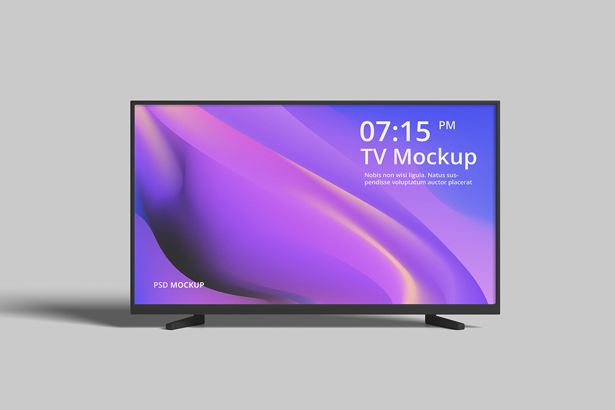 Clean LED TV Mockup, a Mockup by My Code Std (Photo 4 of 6)