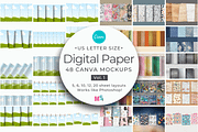 Digital Paper Mockups for Canva, a Mockup by Mockup Scene (Thumbnail 1 of 21)