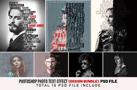 Photo Text Effect Design Bundle, an Action Add-On by Photoshop Action
