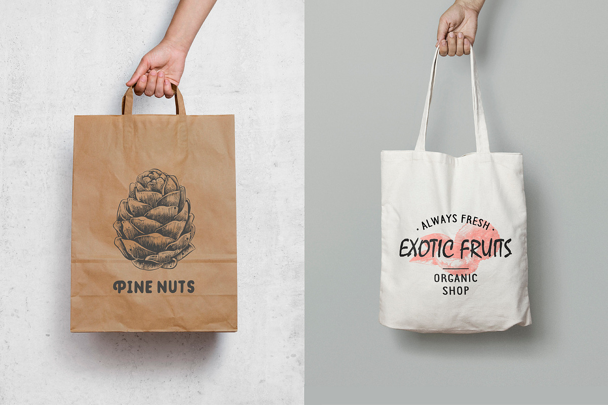 Set of 44 organic food objects, a Decorative Illustration by Akimo Mia (Photo 10 of 10)