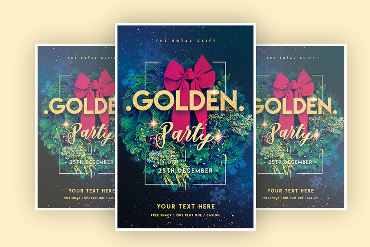 Golden Party, a Flyer Template by What a Story (Photo 2 of 2)