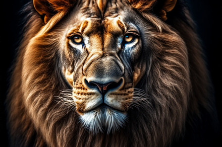 Lion Head still life photograph, an Animal Photo by ComfortQ
