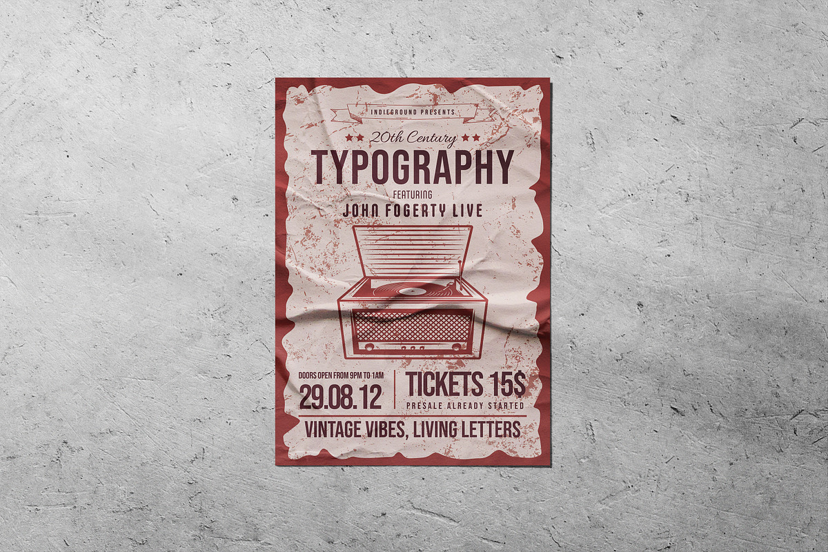 Typography Flyer Template preview 3