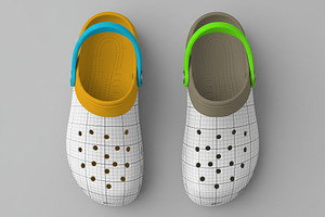 Knock-offs Dupes Crocs Mockups, a Product Mockup by Luuqas Design