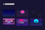 Retro Neon 80s Logos and Elements, an Object Graphic by DenysHolovatiuk (Thumbnail 5 of 5)