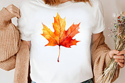 Watercolor Minimalist Autumn Clipart, an Illustration by Canvas Craft (Thumbnail 5 of 7)