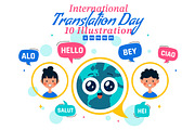 10 International Translation Day, an Education Illustration by denayunebgt (Thumbnail 1 of 4)