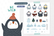 Penguins, a Background Graphic by AnnieArt (Thumbnail 2 of 7)