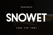 Snowet - Std Sans Font, a Sans Serif Font by Monoletter Studio (Thumbnail 1 of 4)
