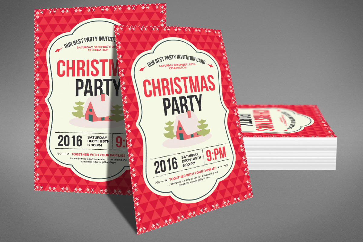 Christmas Party Flyer, a Flyer Template by Graphic Templates (Photo 3 of 4)