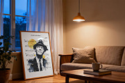 Living Room Poster Frame Mockup ISO, a Mockup by DesignRocket (Thumbnail 2 of 8)