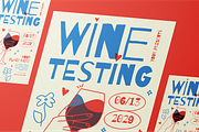 Wine Testing Event Flyer Set, a Flyer Template by Annora Studio (Thumbnail 5 of 6)