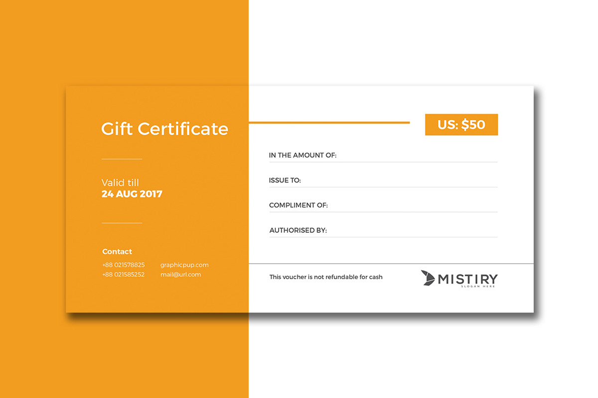 Gift Certificate, a Stationery Template by Rongmistiry (Photo 6 of 7)
