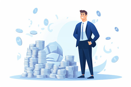 Profit the amount of money cartoon, a Business Photo by Aimagenarium@gmail.com