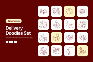 Animated Delivery HandDrawn Doodles