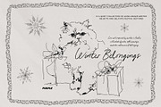 Winter Belongings: Holiday Line Art, a Seasonal Illustration by Purple (Thumbnail 5 of 15)