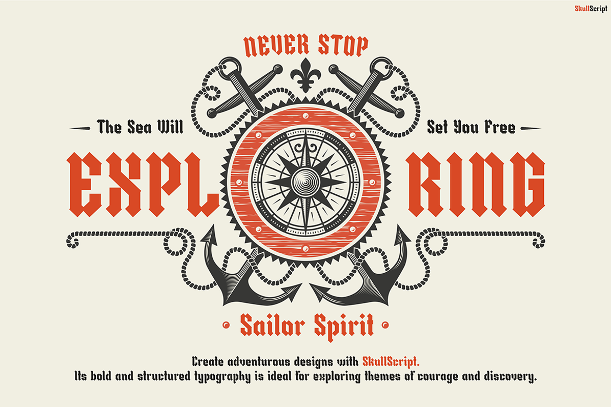 Skullscript, a Font by Pinisi ART (Photo 4 of 10)
