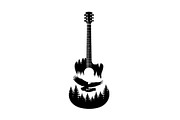 Nature Landscape Guitar Silhouette, an Object Illustration by Creativeshirt (Thumbnail 31 of 31)