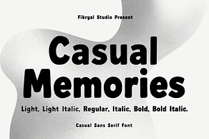 Casual Memories – Casual Sans Serif