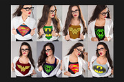 Super Girl T-Shirt Mock-Up Set, a Shirt Mockup by Freeman Studio (Thumbnail 6 of 13)