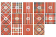 #25 Red & Gold Pattern Plaids, a Pattern Graphic by Plaid4You (Thumbnail 2 of 4)