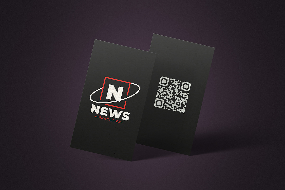 Vertical Double Sided Card Mockup x4, a Product Mockup by SmartDesigns (Photo 2 of 9)