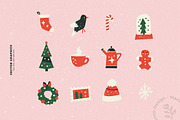 Merry Christmas vector graphics, a Decorative Illustration by Marie Smth (Thumbnail 3 of 6)