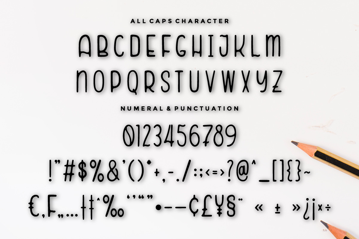 Hello Pencile - Handdrawn Font preview 8