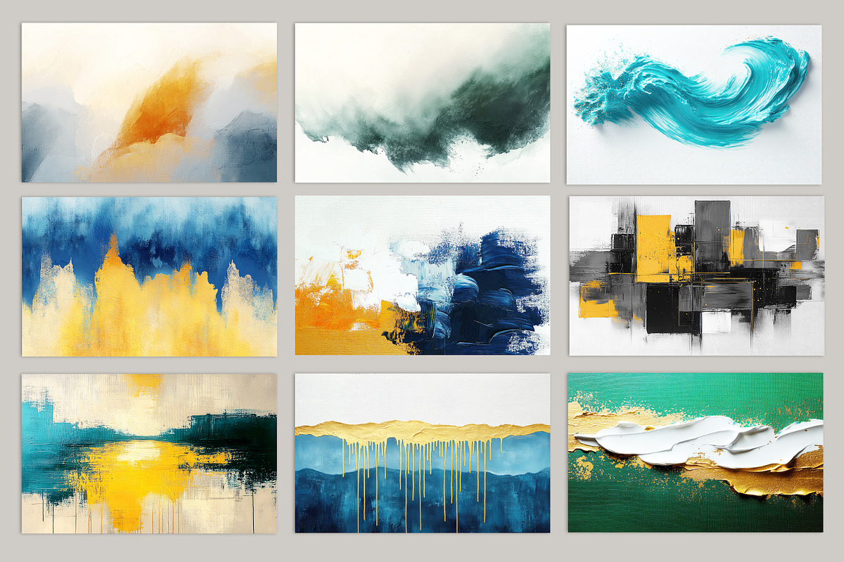 Abstract oil painting art wallpaper, a Decorative Illustration by fei long (Photo 9 of 10)