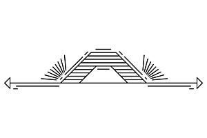 Line geometric element., a Decorative Illustration by incomible