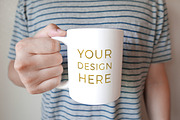 Coffee Mug Mockup, Man Holding, a Cups & Container Mockup by Sweet Rain Studios (Thumbnail 2 of 2)