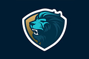 Roaring lion head mascot., a Branding & Logo Template by Mister Chek (Thumbnail 1 of 2)