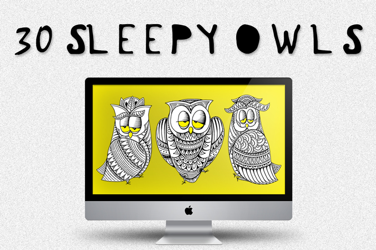 30 Sleepy Owls, a Graphic by GODZILLARGE (Photo 5 of 5)