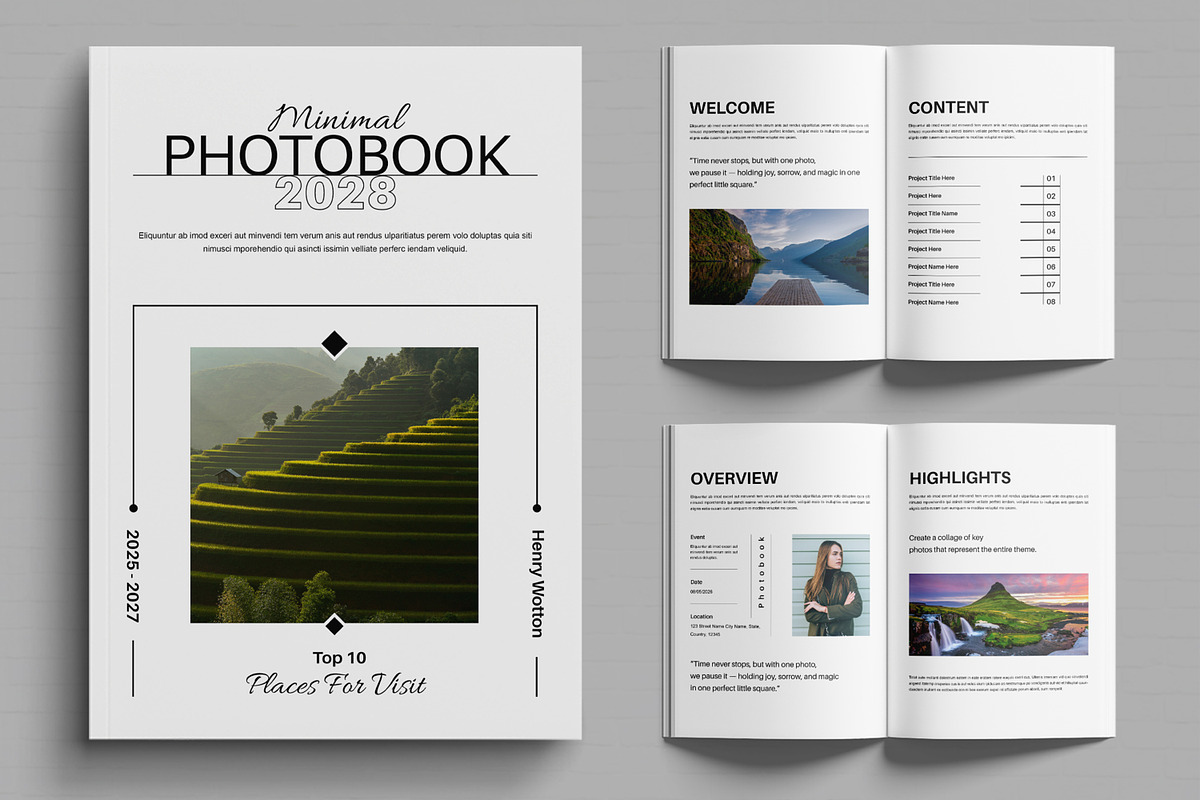 Minimalist Photo Album Design, a Brochure Template by MightyDesign (Photo 1 of 6)