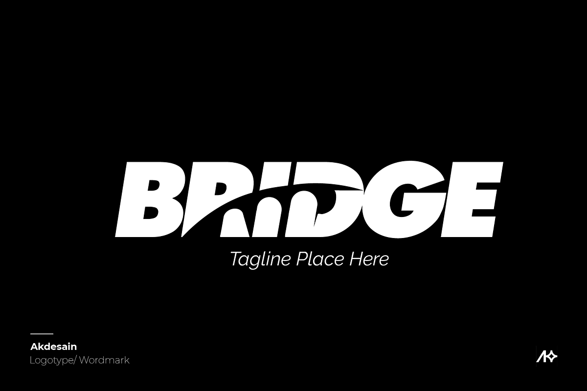 Bridge Wordmark Logo, a Branding & Logo Template by Akdesain