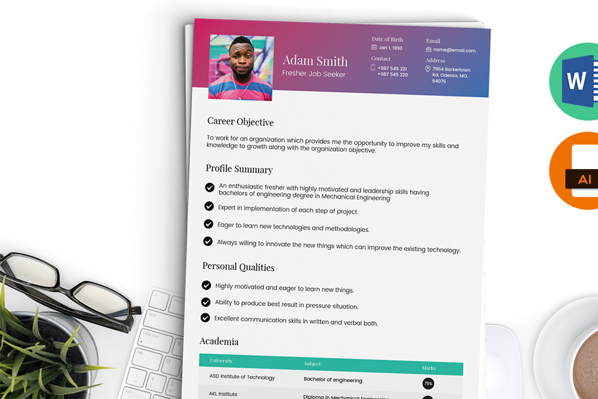 Resume bundle offer, a Resume Template by Hervat (Photo 5 of 7)