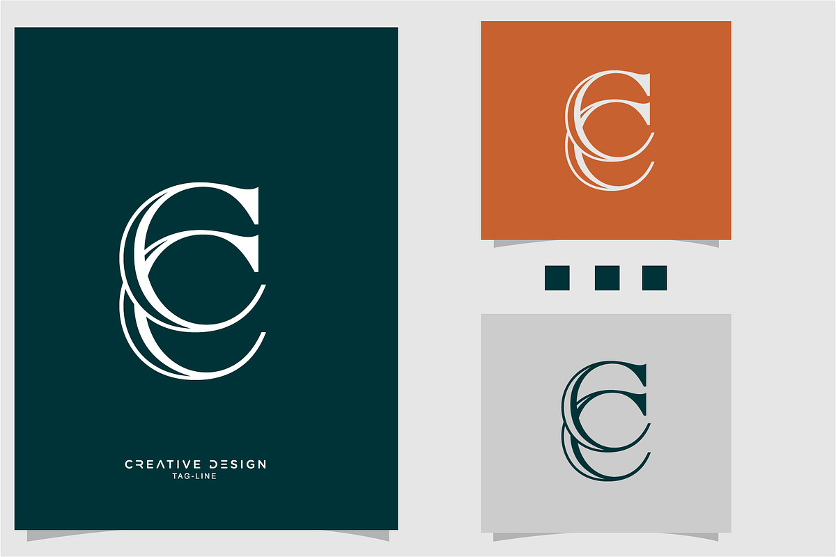 C, CC, Abstract Letters Logo, a Branding & Logo Template by art_creater