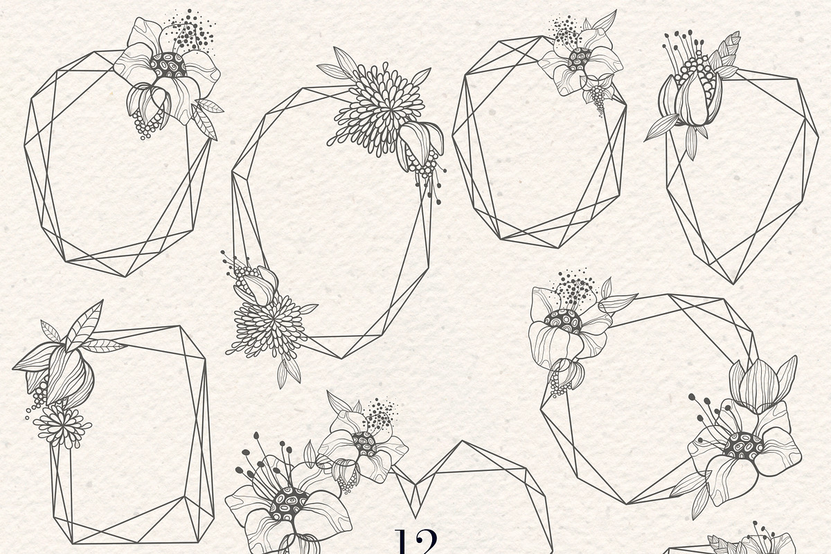 FINE LINE Floral Graphic Collection, a Decorative Illustration by Olga Begak Art & Design (Photo 11 of 11)