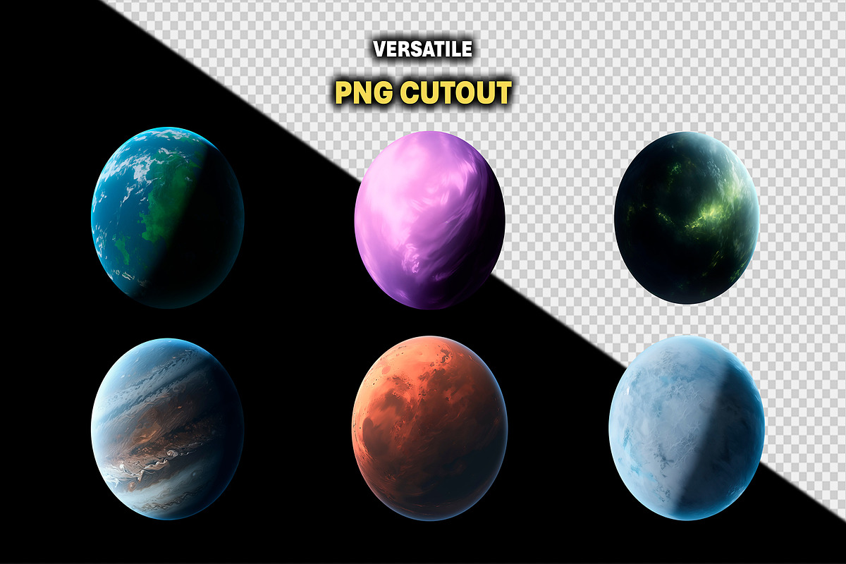 300+ PNG Cutout Planets, an Object Graphic by Mikel Blazgad (Photo 2 of 9)