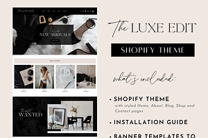 Shopify Theme - The Luxe Edit